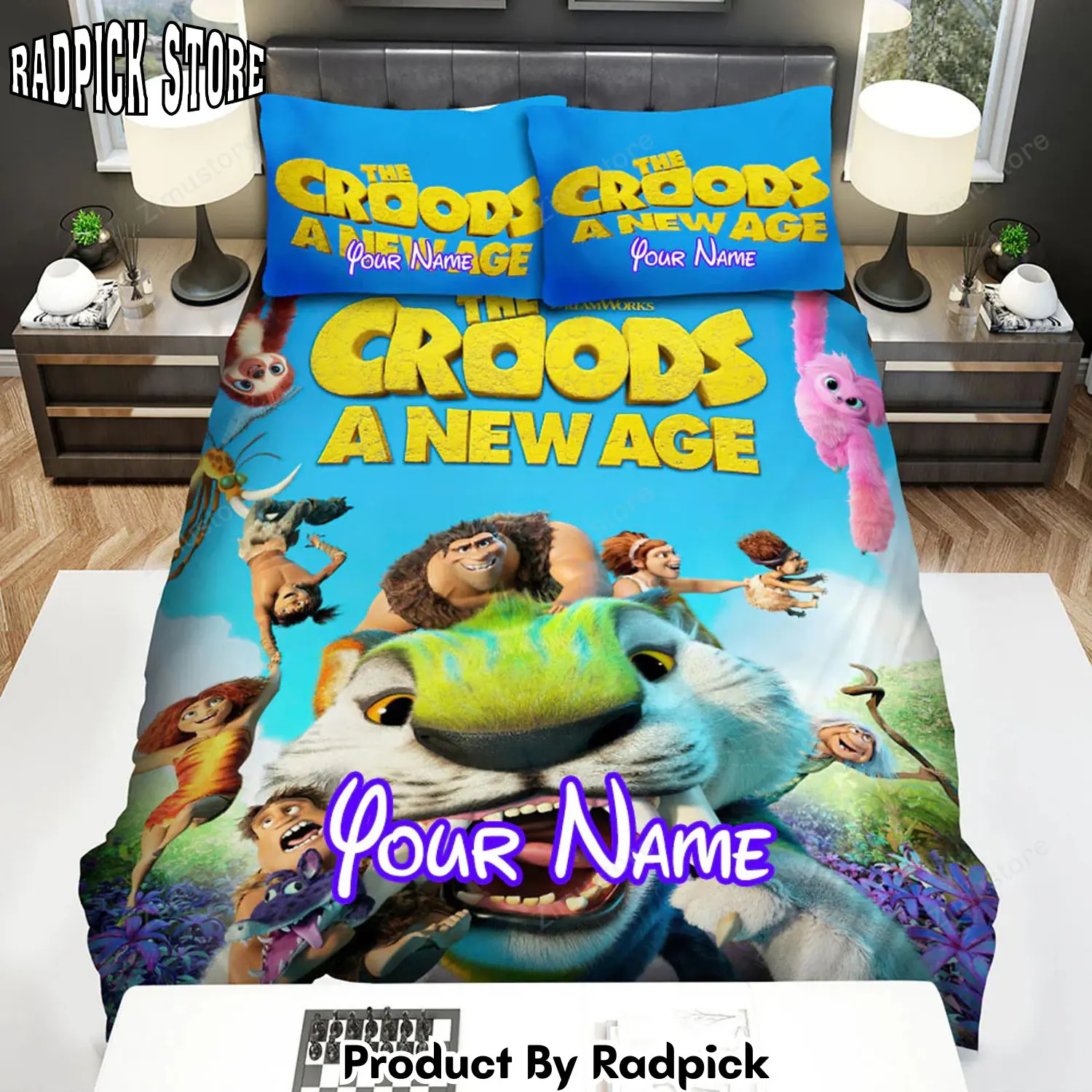 Radpick the croods a new age movie funny lion poster bed sheets spread comforter duvet cover personalized name bedding sets rp3271313
